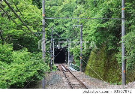 Inside Owada Station on the Iida Line 93867972