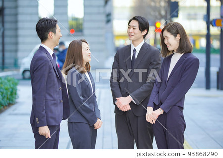 Business scene, team of four 93868290