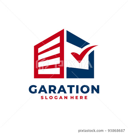 Garage logo vector. Safe storage logo template design concept. 93868687