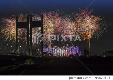 Highly shining fireworks display Fireworks night sky Fireworks image Fireworks display Highly shining fireworks display Fireworks night sky Fireworks image Fireworks display 93870121