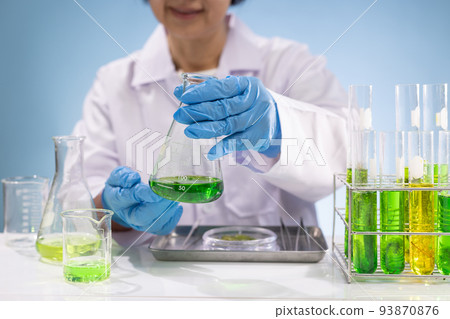 Scientists are researching algae energy for reliable biofuel source. Scientists are researching algae energy for reliable biofuel source. 93870876
