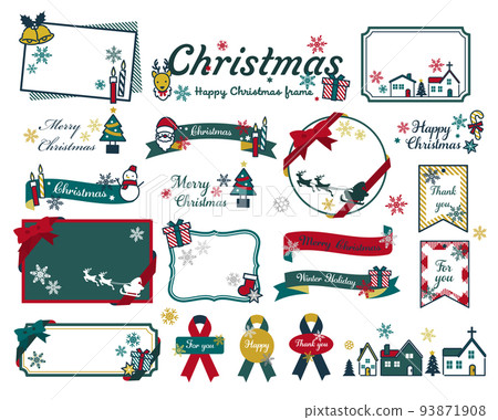 Adult cute Christmas icon vector illustration material / present / Santa / material / gold Adult cute Christmas icon vector illustration material / present / Santa / material / gold 93871908