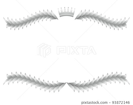 Crown ornament horizontal position silver Crown ornament horizontal position silver 93872146