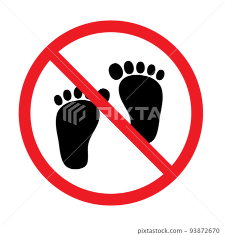 No shoes allowed mark No shoes allowed mark 93872670