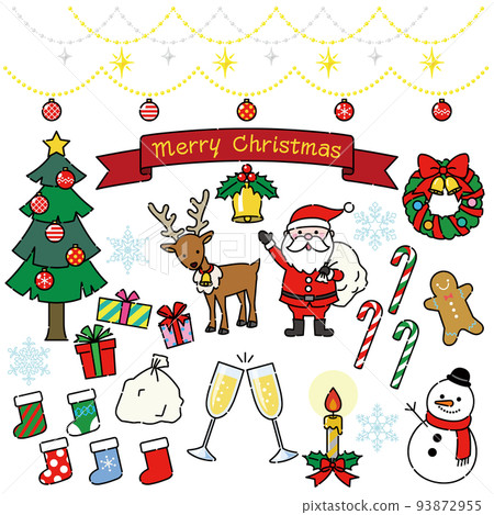 可愛的聖誕插圖集 93872955
