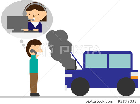 因汽車拋錨而聯繫接線員的人 因汽車拋錨而聯繫接線員的人 93875035