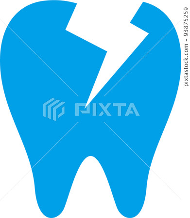 Tooth decay icon illustration - Stock Illustration [93875259] - PIXTA