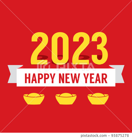 2023 Chinese New Year Card Vector Illustration. 2023 Chinese New Year Card Vector Illustration. 93875278