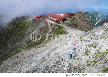 Mt. Yarigatake, mountain lodges and climbers Mt. Yarigatake, mountain lodges and climbers 93875304