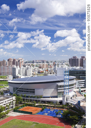 Building view of the Kaohsiung Arena in Taiwan, It is the largest multifunctional indoor gymnasium in Kaohsiung Building view of the Kaohsiung Arena in Taiwan, It is the largest multifunctional indoor gymnasium in Kaohsiung 93875826