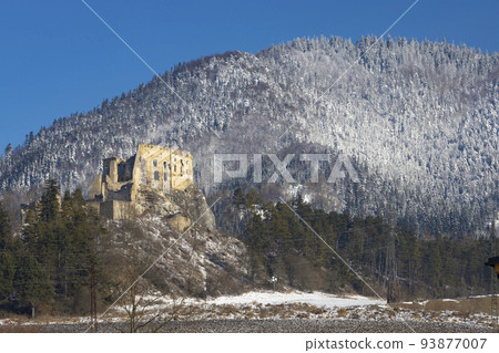 Likava ruins near Ruzomberok in Chocske mountains, Slovakia Likava ruins near Ruzomberok in Chocske mountains, Slovakia 93877007