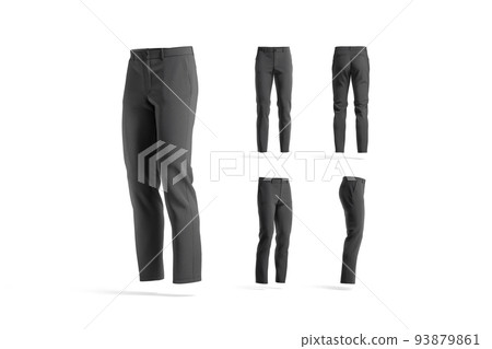 Blank black man pants mock up, different views - Stock Illustration  [93879861] - PIXTA