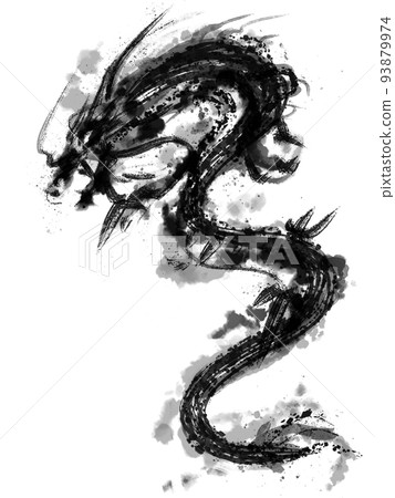 昇龍日式素材插畫 93879974