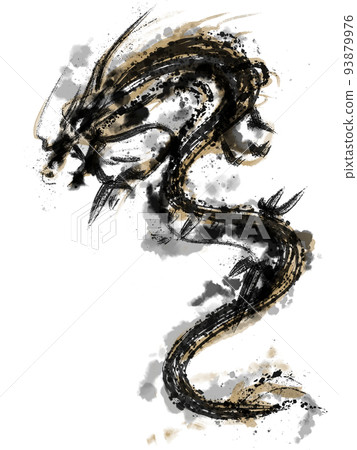 昇龍日式素材插畫 昇龍日式素材插畫 93879976