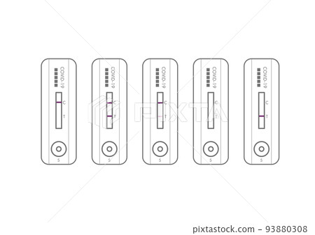 Judgement Line Antigen test kit How to get the judgment line - Stock Illustration ...