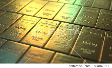 PHILIPPINES text on gold bars. 3d rendering PHILIPPINES text on gold bars. 3d rendering 93882057