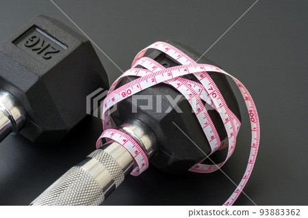 Dumbbell and measure Dumbbell and measure 93883362