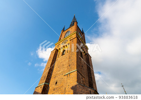Riddarholmen Church on sunny day in Stockholm Riddarholmen Church on sunny day in Stockholm 93883618