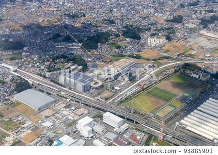 Aerial view of the vicinity of the Northern Tokyo Post Office in Wako City, Saitama Prefecture 93885901