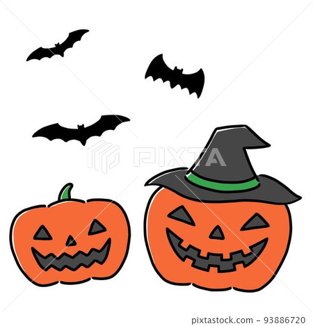 halloween jack o lantern and bats halloween jack o lantern and bats 93886720