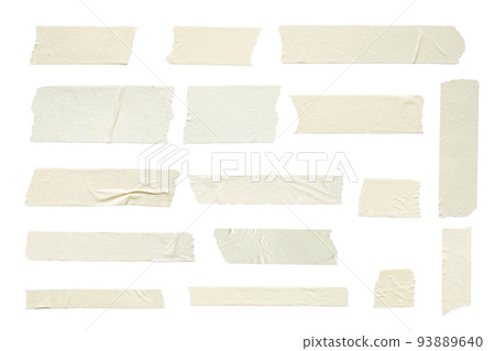 Adhesive tape set isolated on white background. Adhesive tape set isolated on white background. 93889640