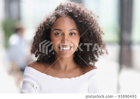 Portrait of young business woman working in the office Portrait of young business woman working in the office 93890493
