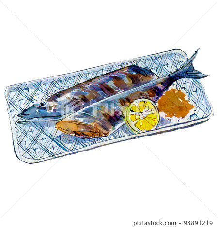 Illustration of saury that is easy to use for simple illustrations Illustration of saury that is easy to use for simple illustrations 93891219