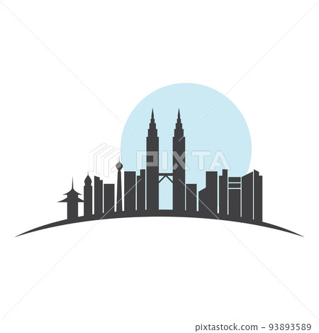 Malaysia building Vector icon design Malaysia building Vector icon design 93893589