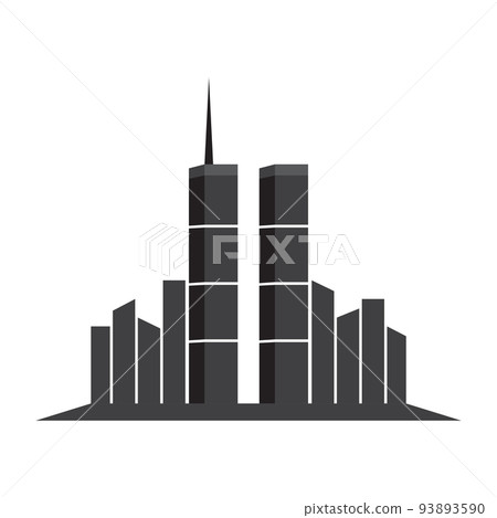 Twin Tower Patriot day Vector icon design Twin Tower Patriot day Vector icon design 93893590