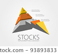 Vector illustration of Stocks design element showing stock categorization. 93893833