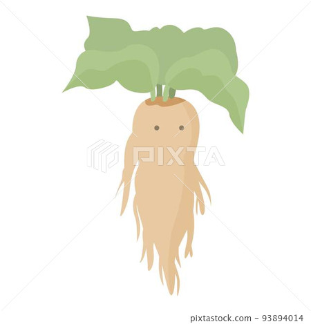 Flower mandrake icon cartoon vector. Green leaf. Plant magic Flower mandrake icon cartoon vector. Green leaf. Plant magic 93894014