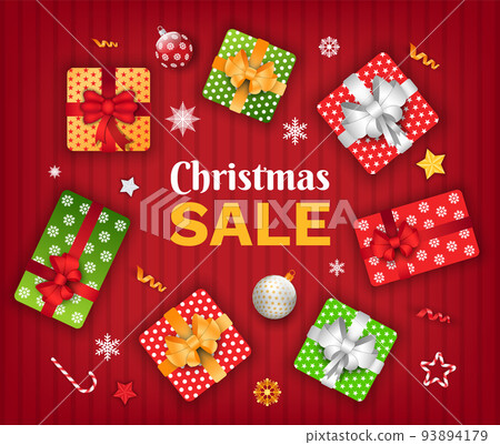 Christmas Sale, Discounts for Winter Holidays 93894179