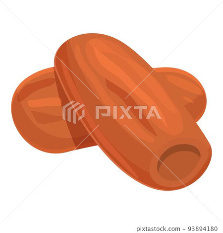 Seed fruit icon cartoon vector. Palm food. Arabic leaf Seed fruit icon cartoon vector. Palm food. Arabic leaf 93894180