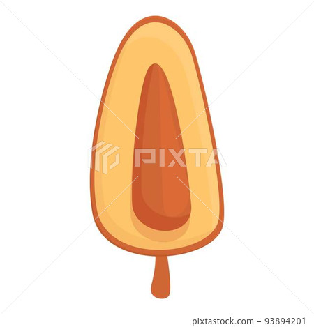 Raw natural icon cartoon vector. Palm food. Ramadan fruit 93894201