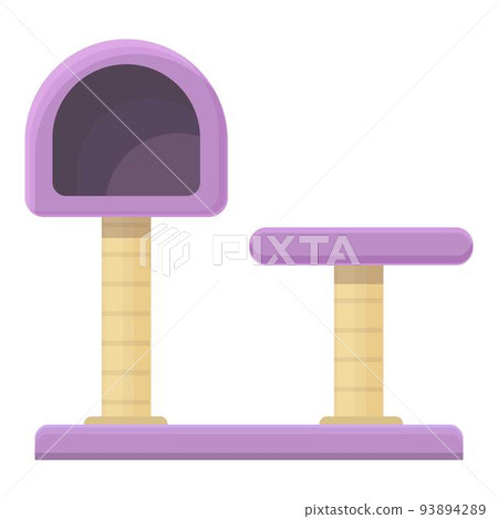 Climbing tower icon cartoon vector. Cat house. Pet shop 93894289