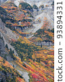 Mt Timpanogos peak with colorful fall foliage 93894331
