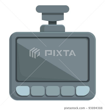Dashboard cam icon cartoon vector. Video... - Stock Illustration ...
