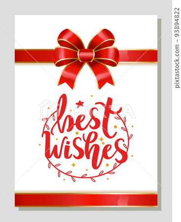 Best Wishes Greeting Card on Xmas, New Year Gift 93894822