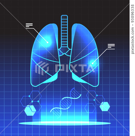 virtual anatomical lungs structure human body internal organ anatomy medicine vr vision headset innovation metaverse 93896338