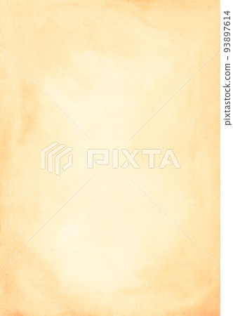 Watercolor light peach color background texture with space for text Aquarelle abstract pastel orange backdrop. 93897614