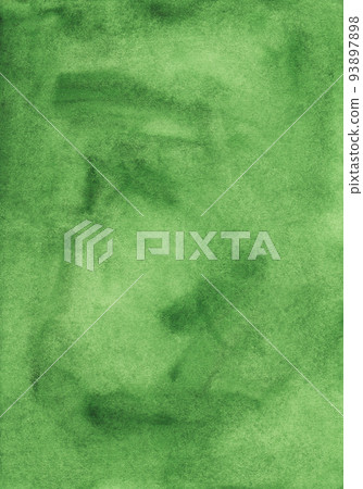 Watercolor calm green background texture. Aquarelle spring green color backdrop. Old watercolour overlay. 93897898