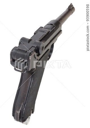 Luger P08 Parabellum handgun isolated 93900598