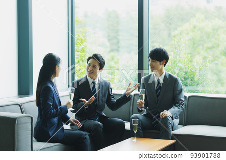 Champagne glass business Champagne glass business 93901788