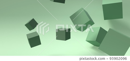 Abstract 3D render of cube shapes Abstract 3D render of cube shapes 93902096