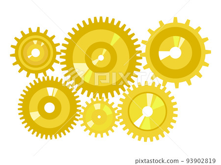 6 rotating gears gold 93902819