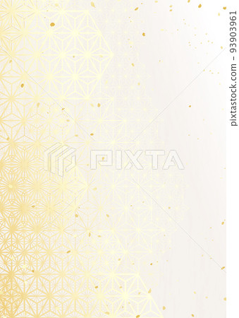 Hemp leaf pattern Japanese style background material 93903961