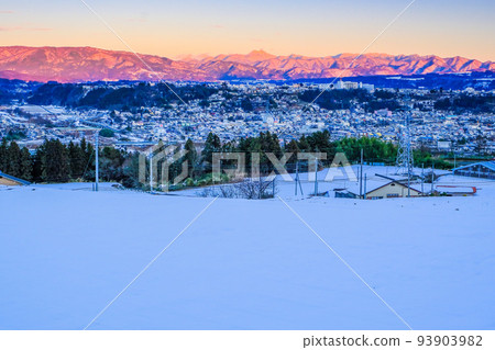 Winter river terrace town Winter river terrace town 93903982