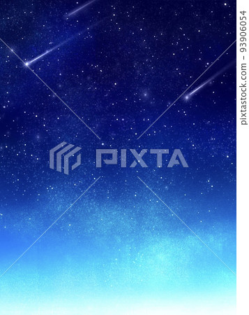 Shooting star in the night sky Background material Shooting star in the night sky Background material 93906054