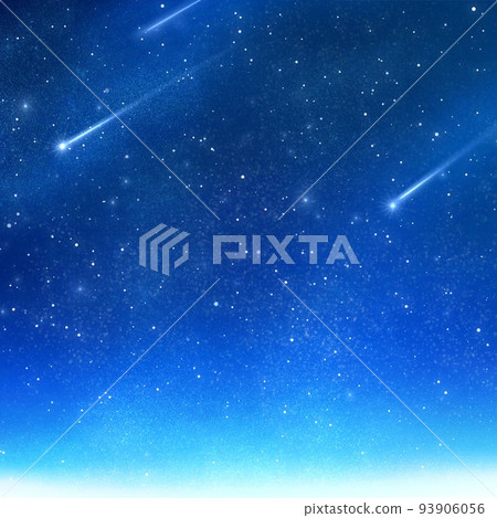 Shooting star in the night sky Background material Shooting star in the night sky Background material 93906056