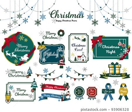 Adult cute Christmas icon vector illustration material / present / Santa / material / gold 93906328